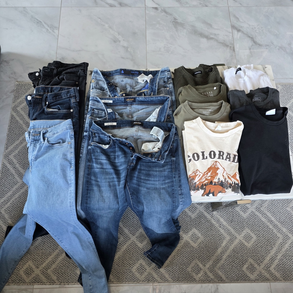 Jack and Jones Blue Skinny Jeans